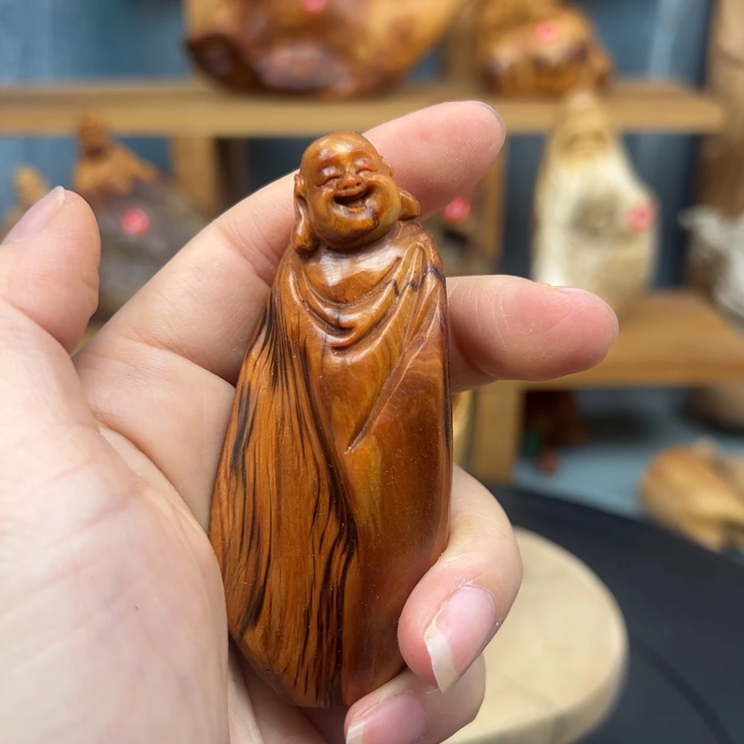 木心*新崖柏木摆件手把件