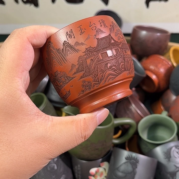 茶杯紫砂全手工紫砂主人杯