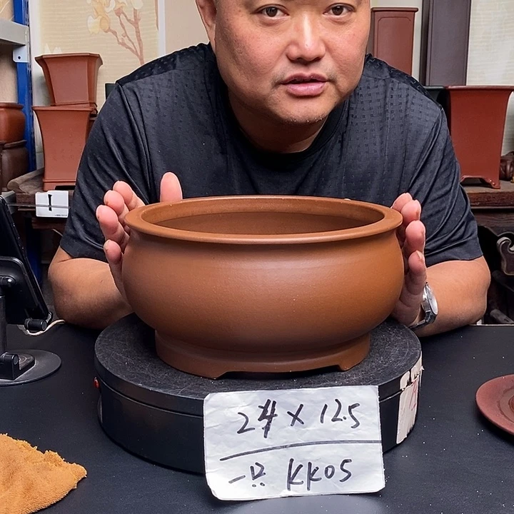 紫砂花盆货号一只KK005