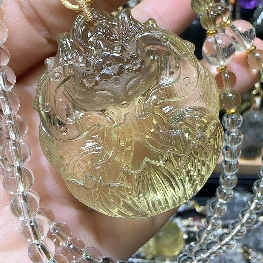 水晶颈饰未镶嵌天然