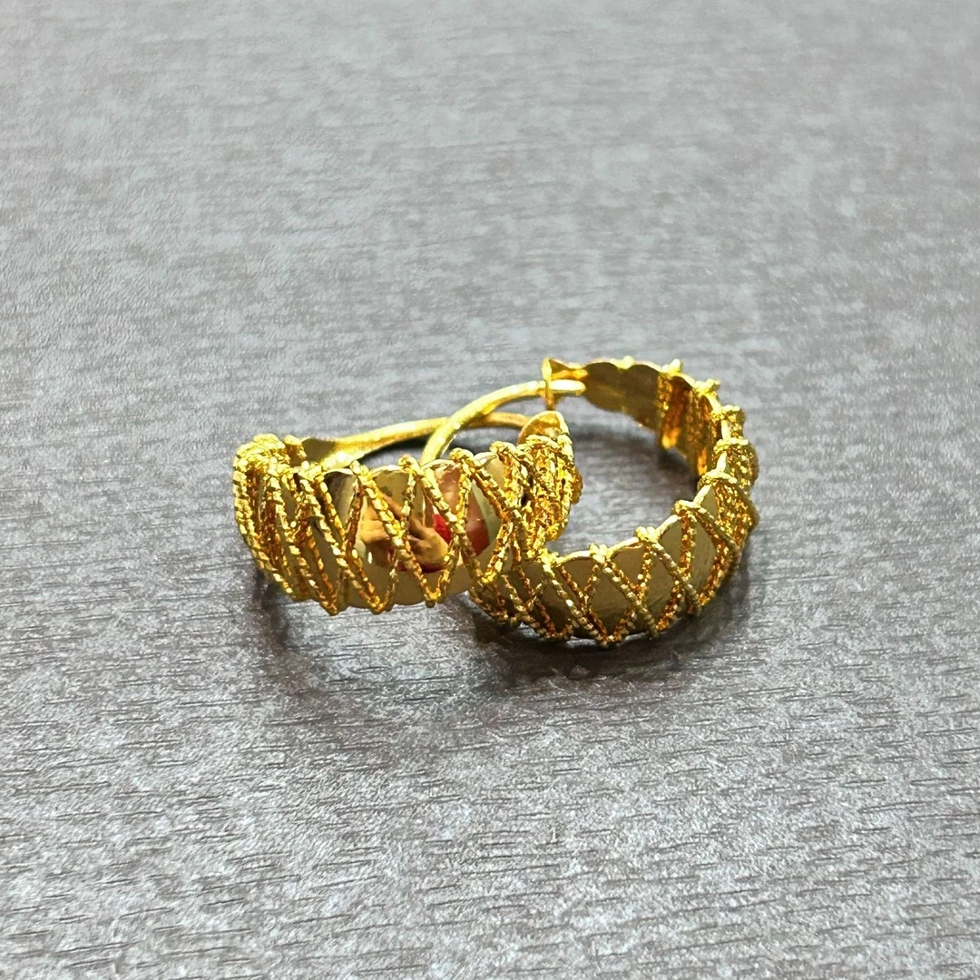 【店长专享】足金999投资金攒黄金缠丝爆闪圈ZBHJE613克重多退少补