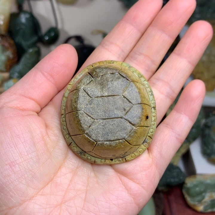 岫岩河磨玉（透闪石质玉）手把未镶嵌