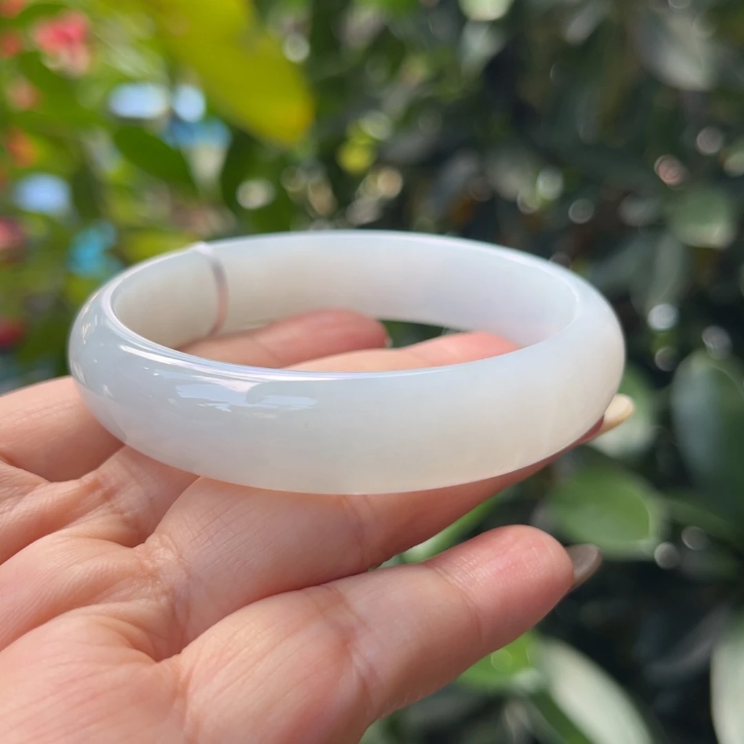 翡翠未镶嵌手镯58正圈