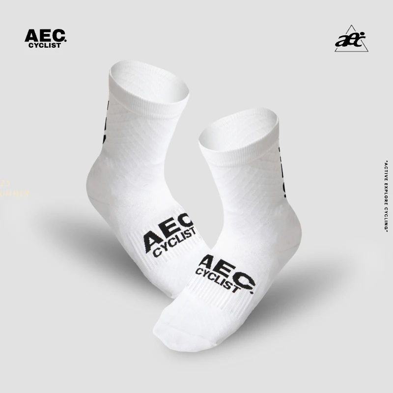 aec骑行服透气骑行袜男女自行车公路车运动袜子户外跑步长袜装备