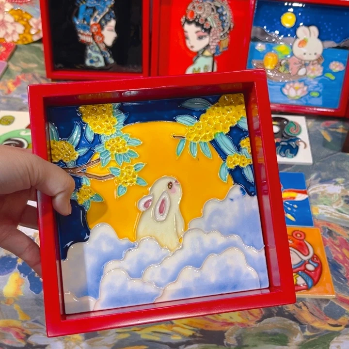 瓷片瓷板画艺术作品