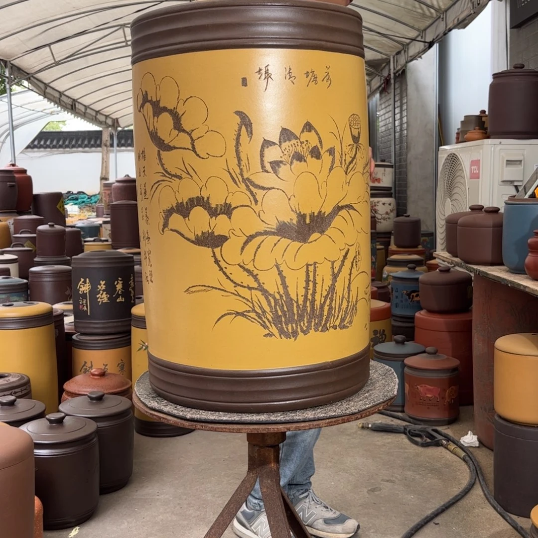 茶叶罐紫砂60 饼茶叶罐