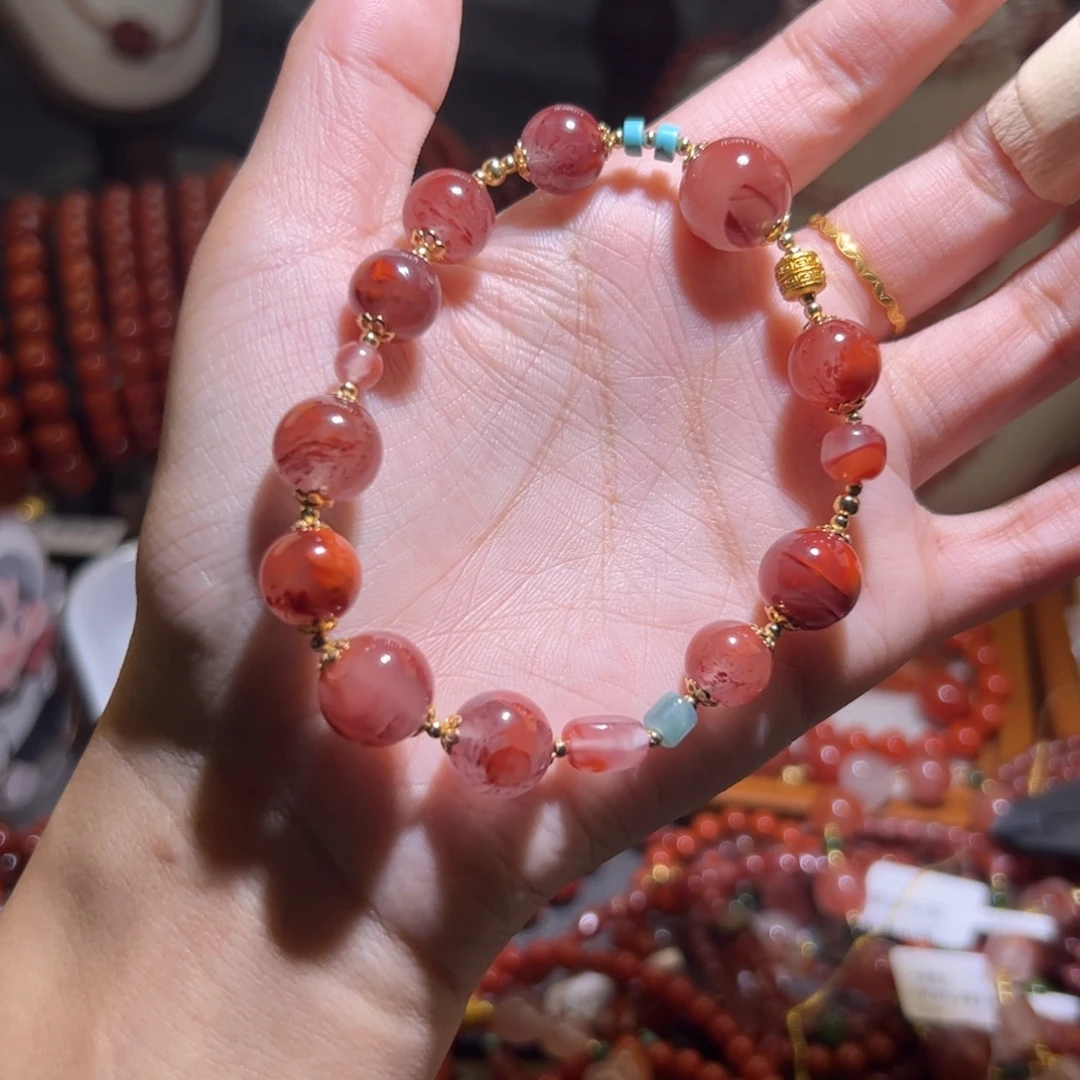 南红玛瑙未镶嵌手串9mm