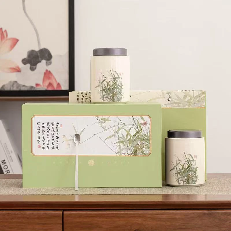 【竹风】碧螺春25新茶 绿茶 250g双陶瓷礼盒装 中秋送礼送长辈自饮