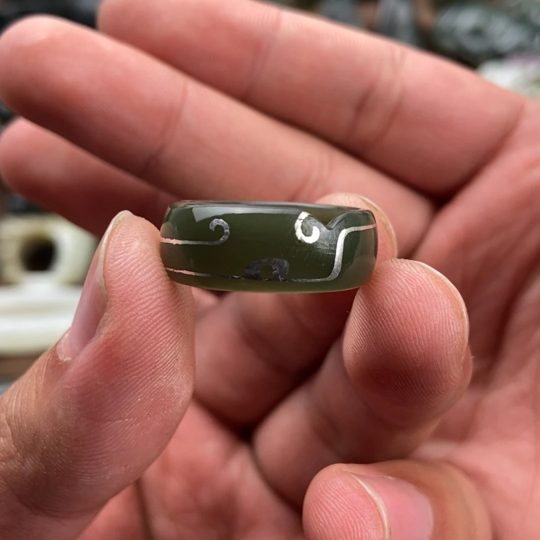 和田玉挂件未镶嵌一***袋