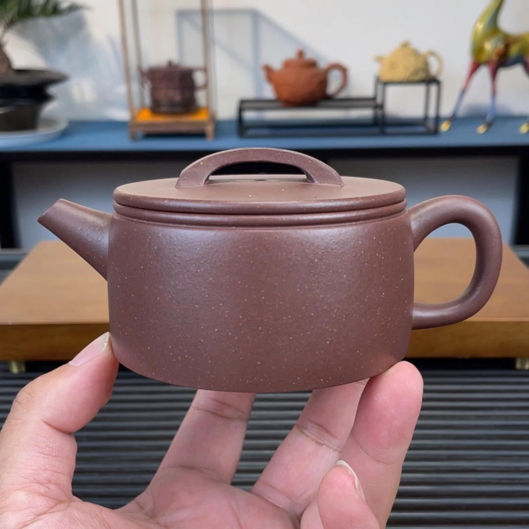 茶壶紫砂底槽青汉瓦200cc