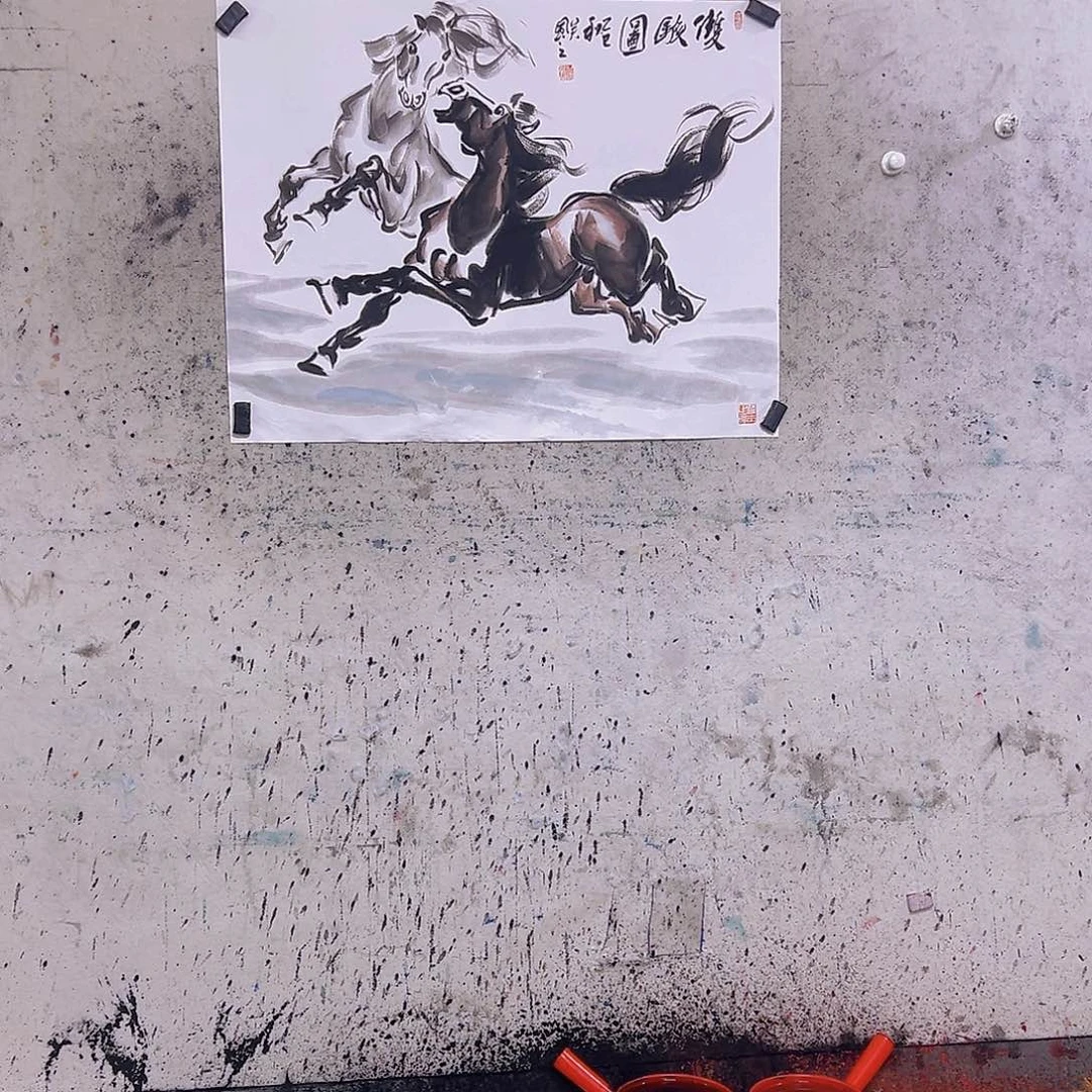 久***伴国画三尺100x50cmcm
