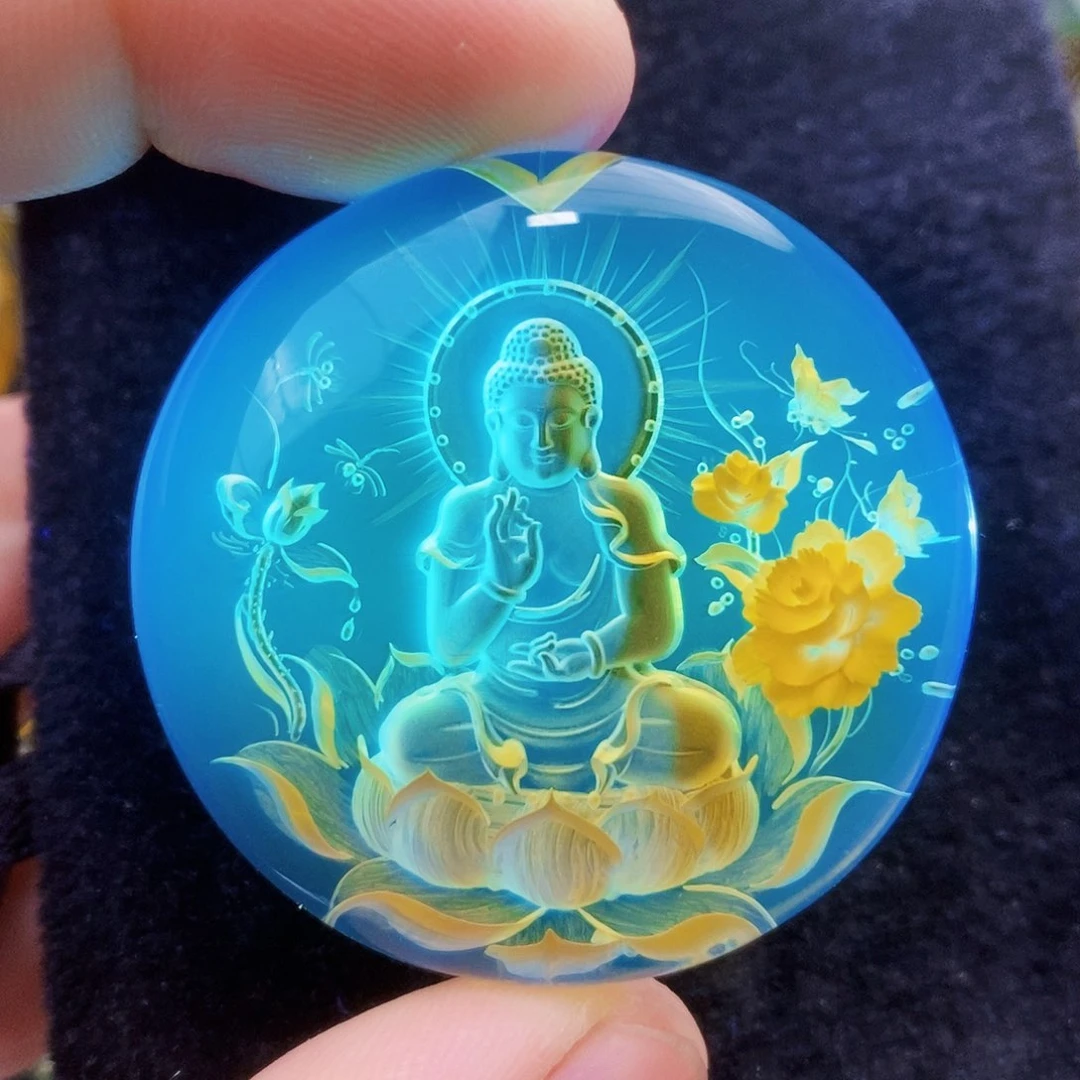 【闪购商品】蓝珀吊坠(不含链)未镶嵌