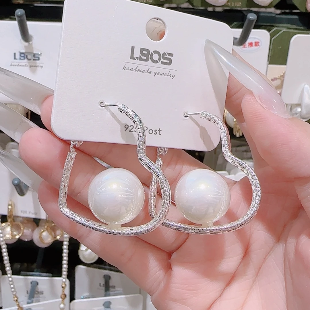 锆石铜合金925银耳环