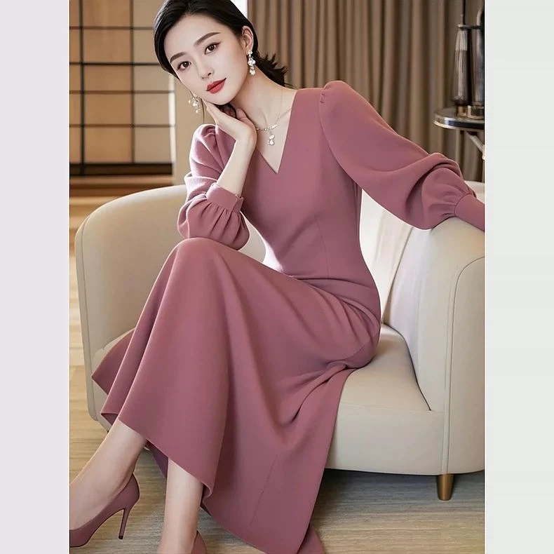 法式高级感超好看温柔轻熟风气质连衣裙