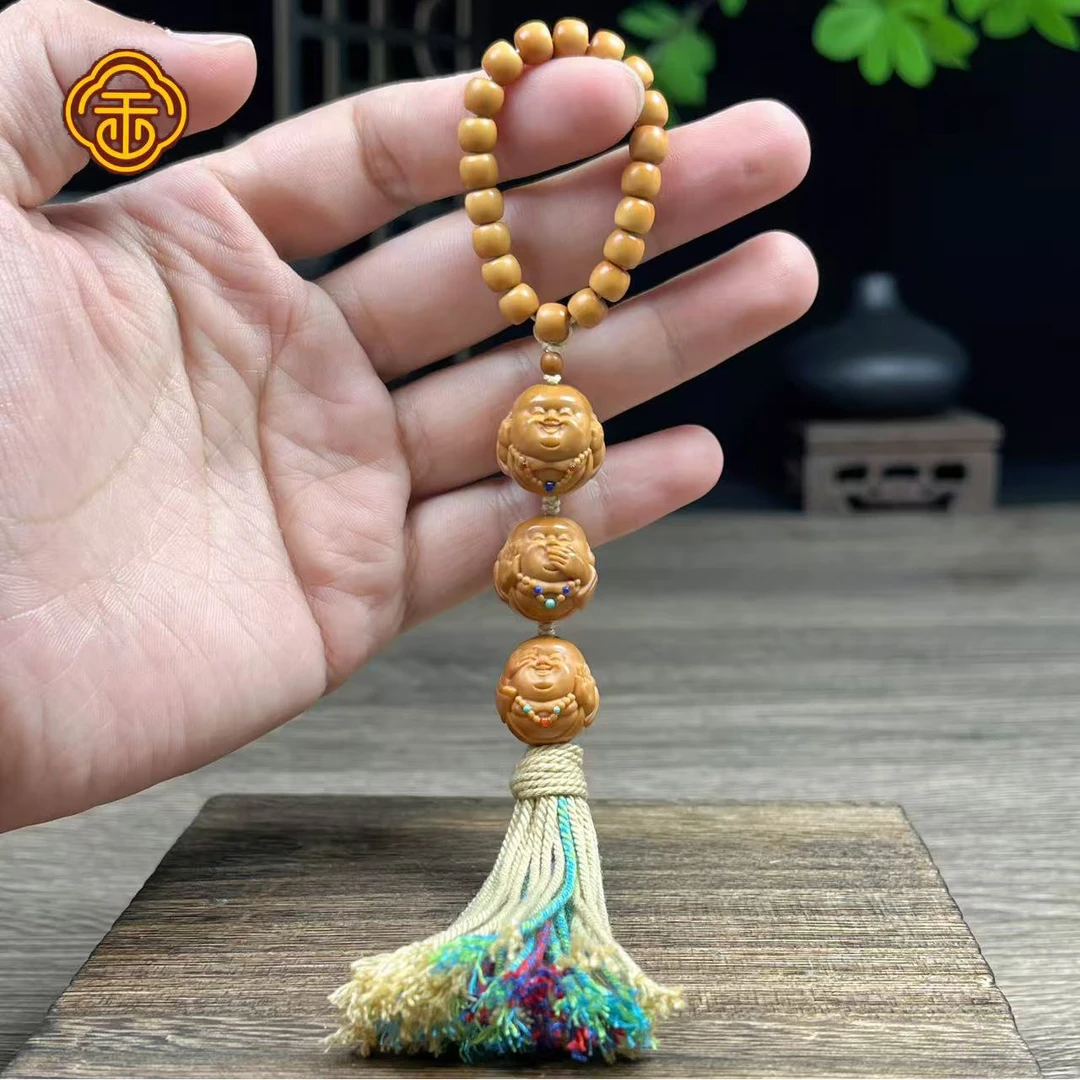 A猴头核桃  1.6三不弥勒满镶嵌款  文玩手捻A