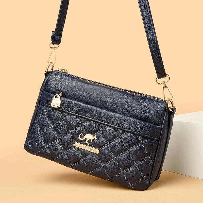 新款时尚百搭潮流女士单肩斜挎包689蓝色