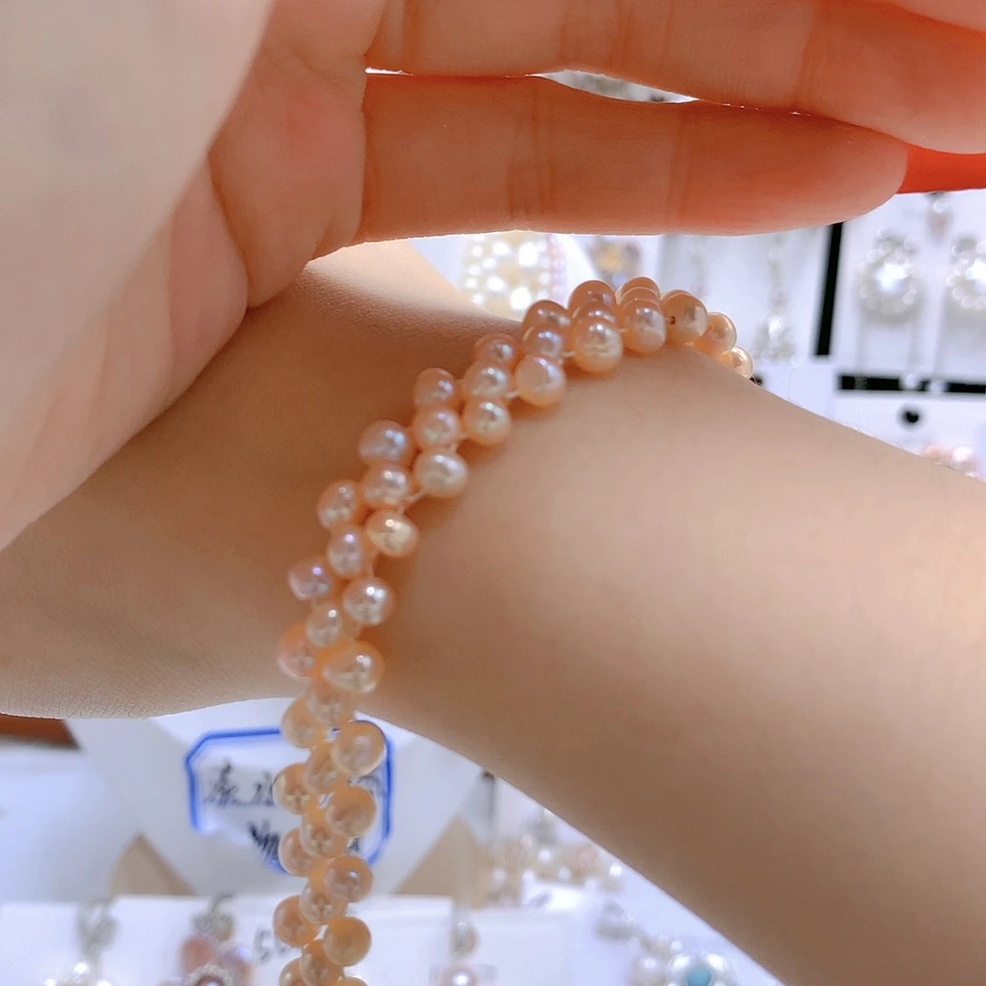 银S925镶嵌耳饰淡水珍珠