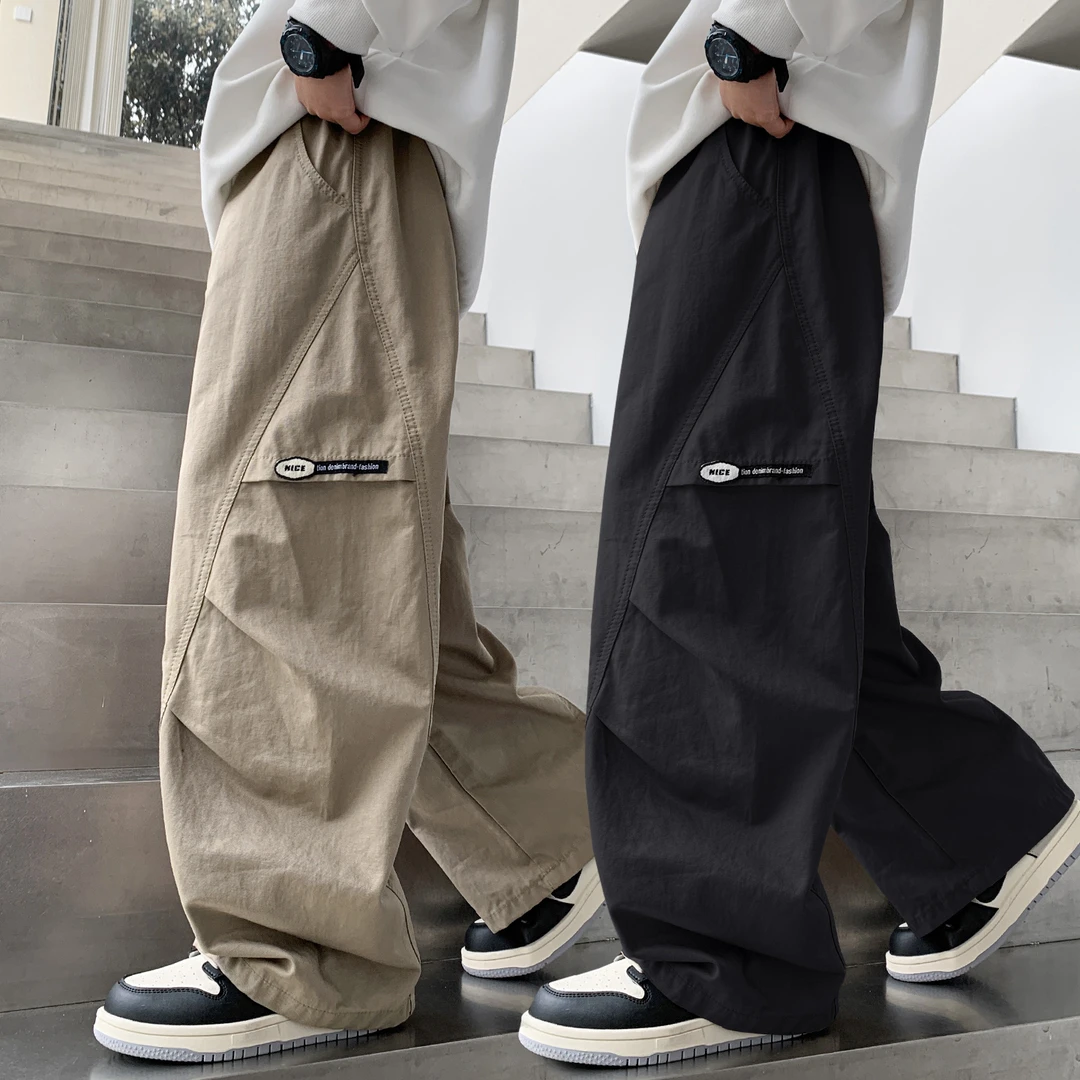 男童裤子休闲阔腿2025春秋新款儿童装中大童长裤工装青少年秋季潮