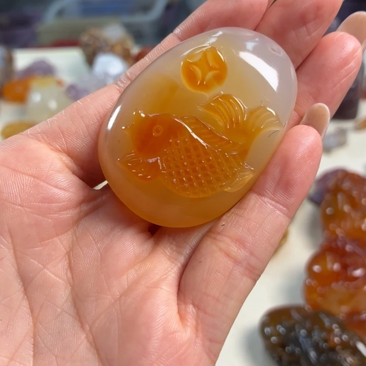 玛瑙/玉髓未镶嵌吊坠(不含链)