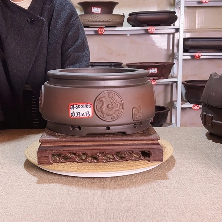 紫砂花盆紫砂花盆