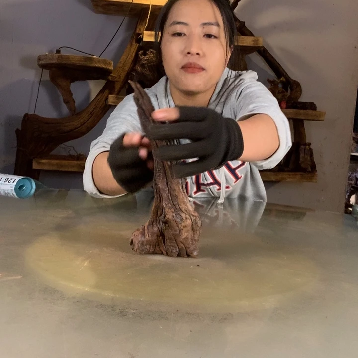 鳕***宝天然的云南紫柚木会黄水