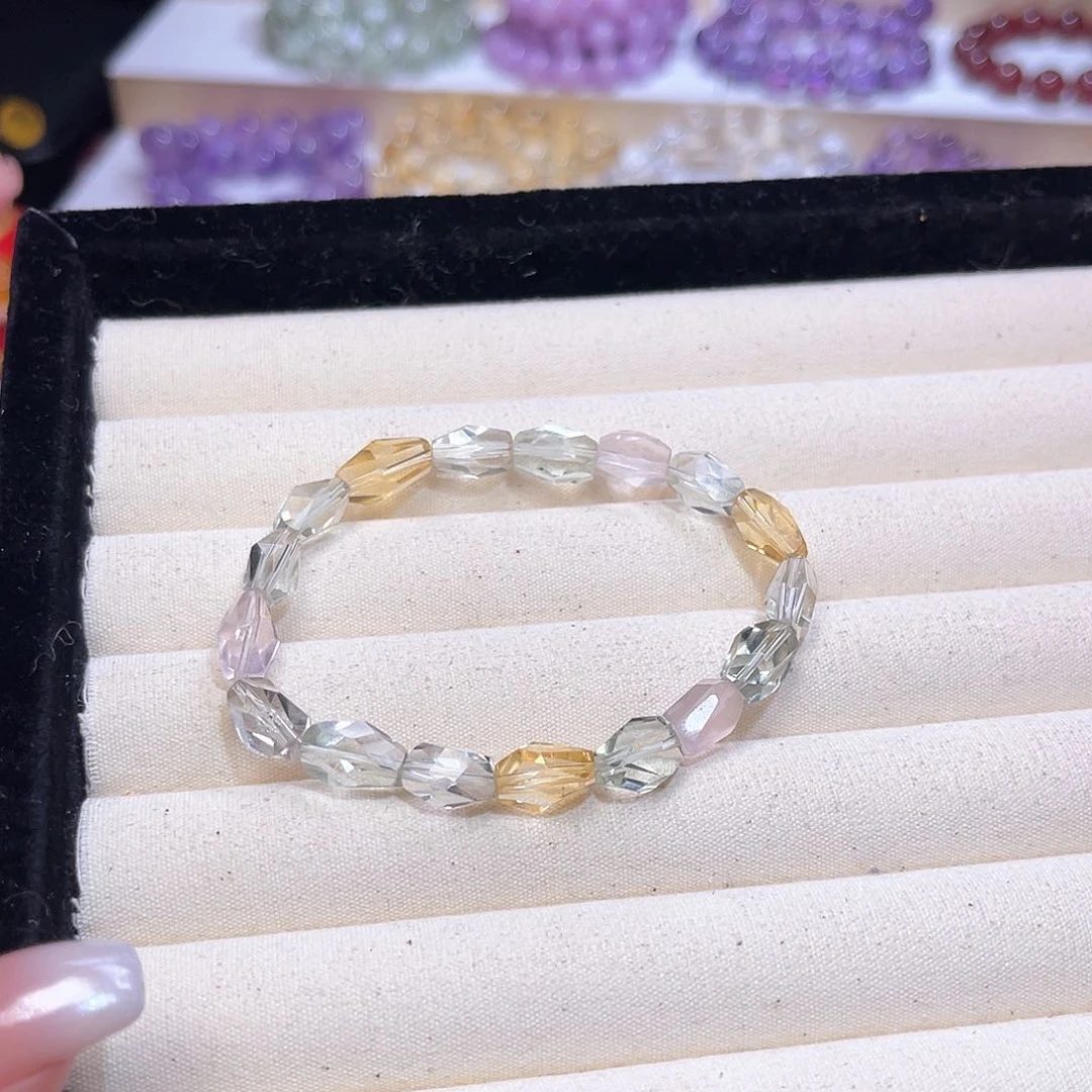 水晶手串未镶嵌小*钱天然水晶