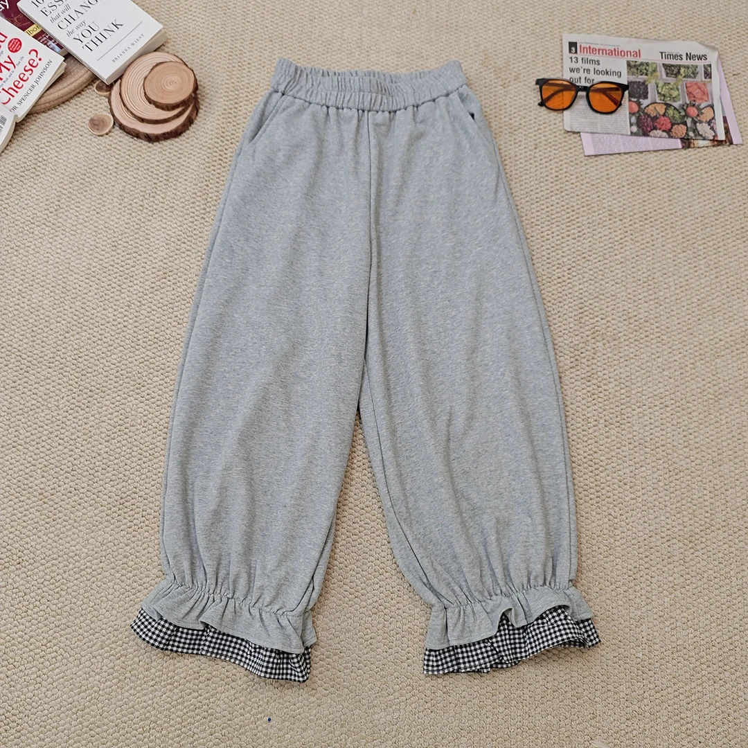 2025夏季新款时尚百搭休闲纯色束脚裤1931