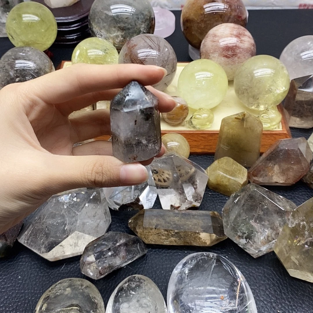 未镶嵌水晶珠宝半成品336水晶石