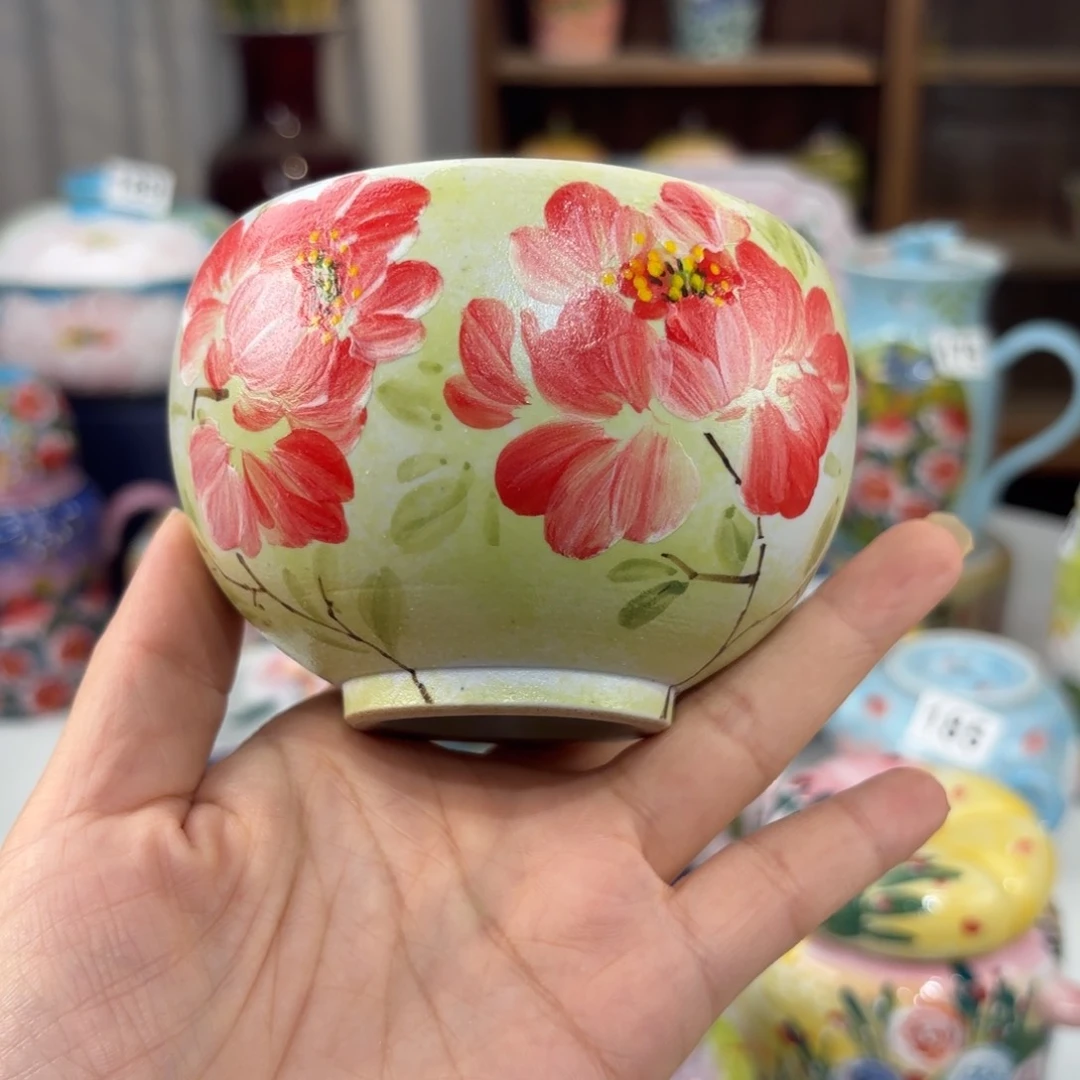 景德镇手绘高温釉下彩陶瓷茶具