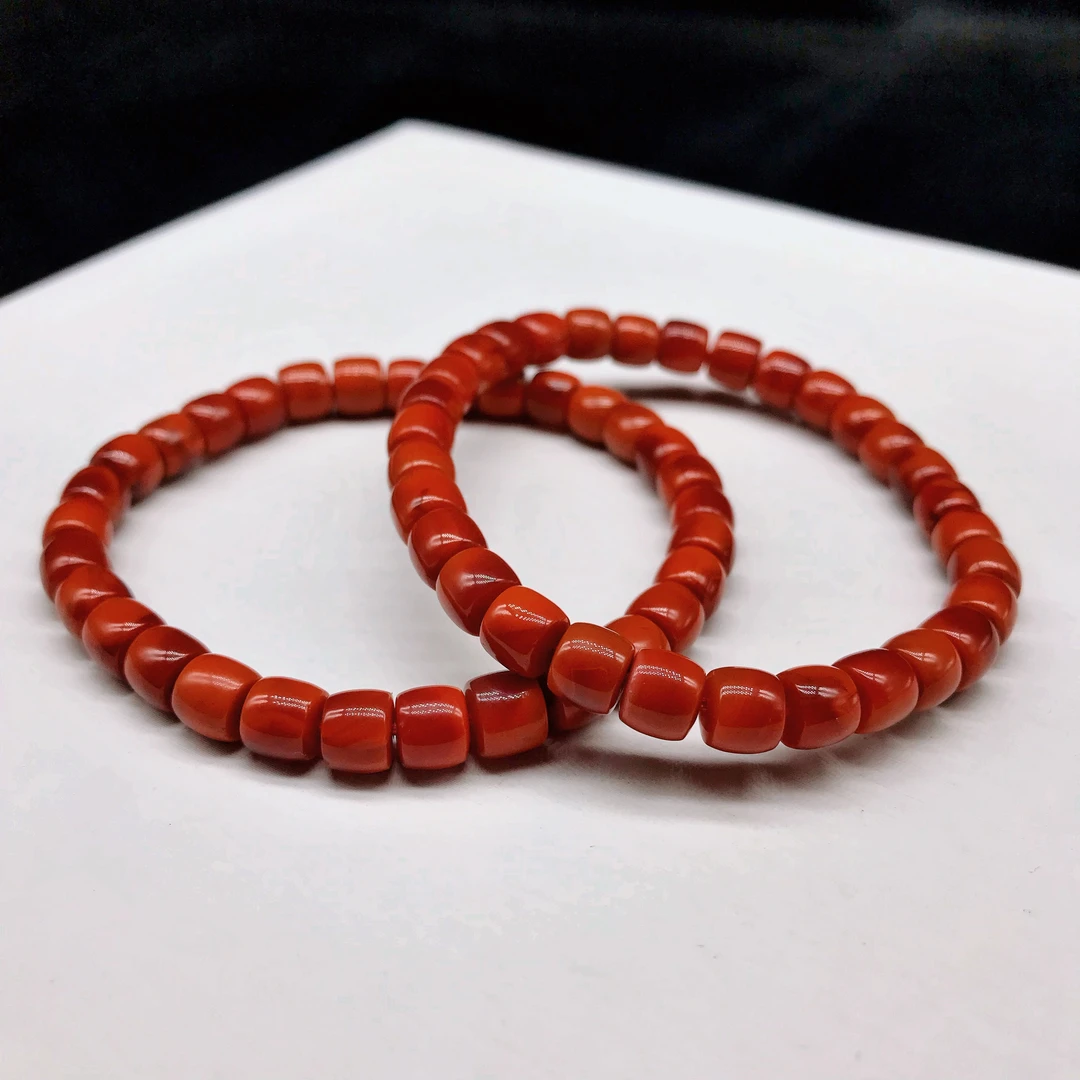 【领源】南红瓦西牛血红典藏直切手串（多样式发其一）