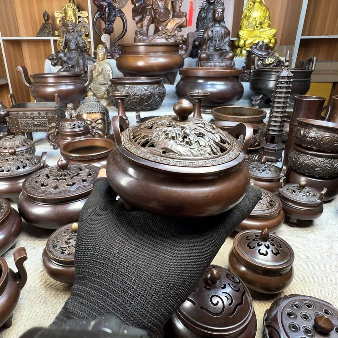 薰香炉铜摆件铜工艺品