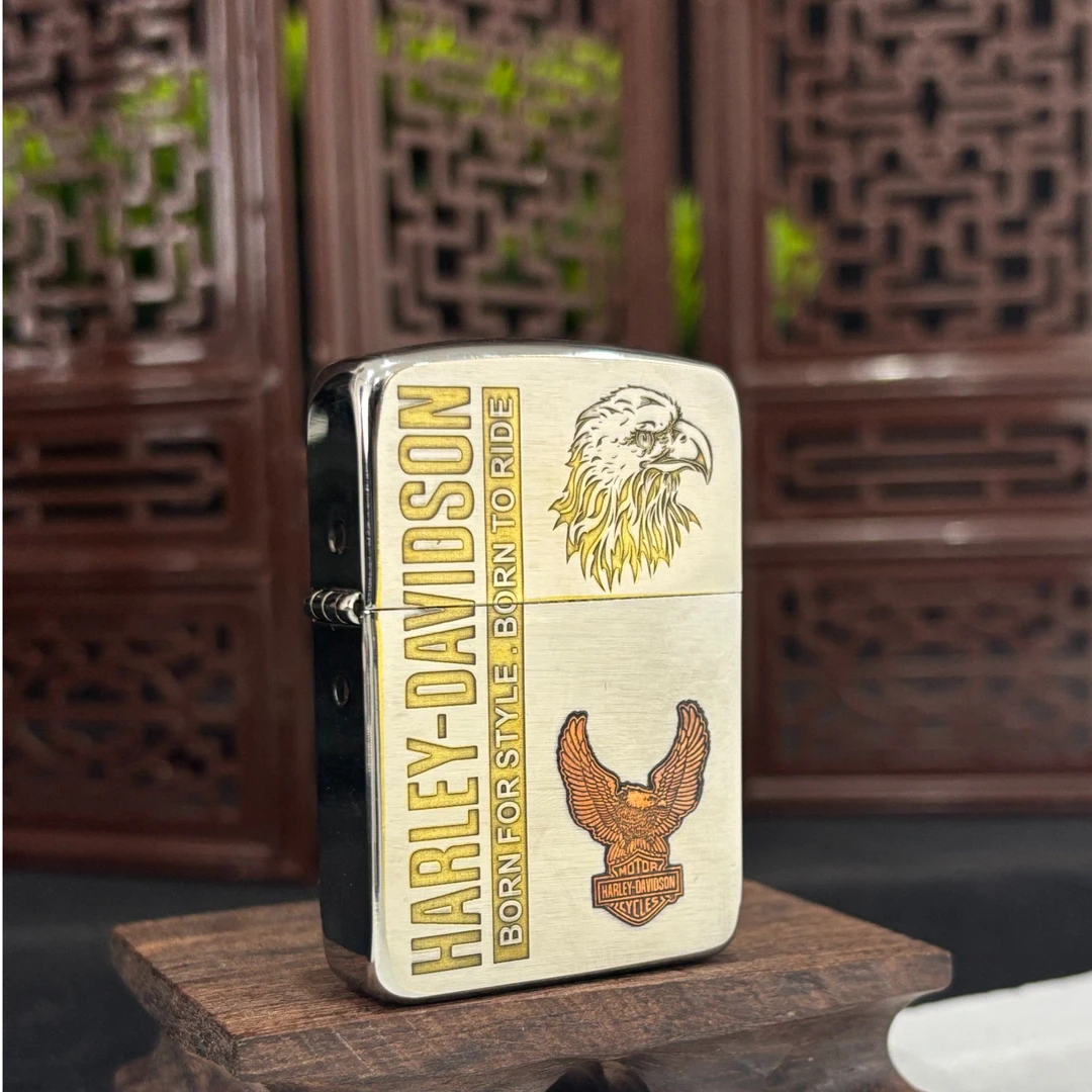 ZIPPO打火机  镶嵌哈雷鹰 1941煤油打火机 送礼物 DYJ1