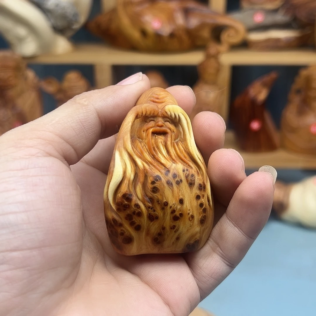 木崖柏木摆件手把件