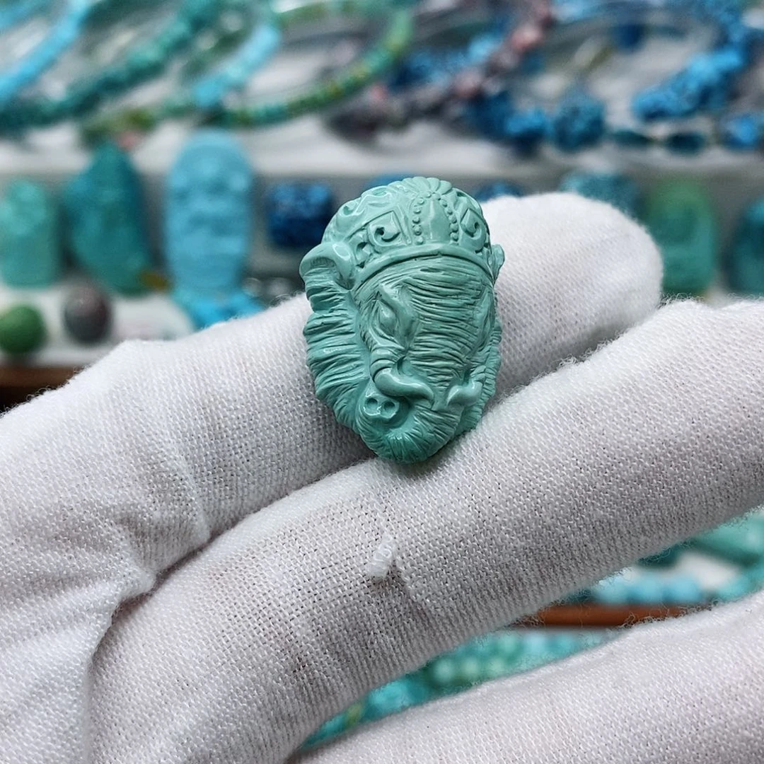 绿松石珠宝奇石未镶嵌j***f