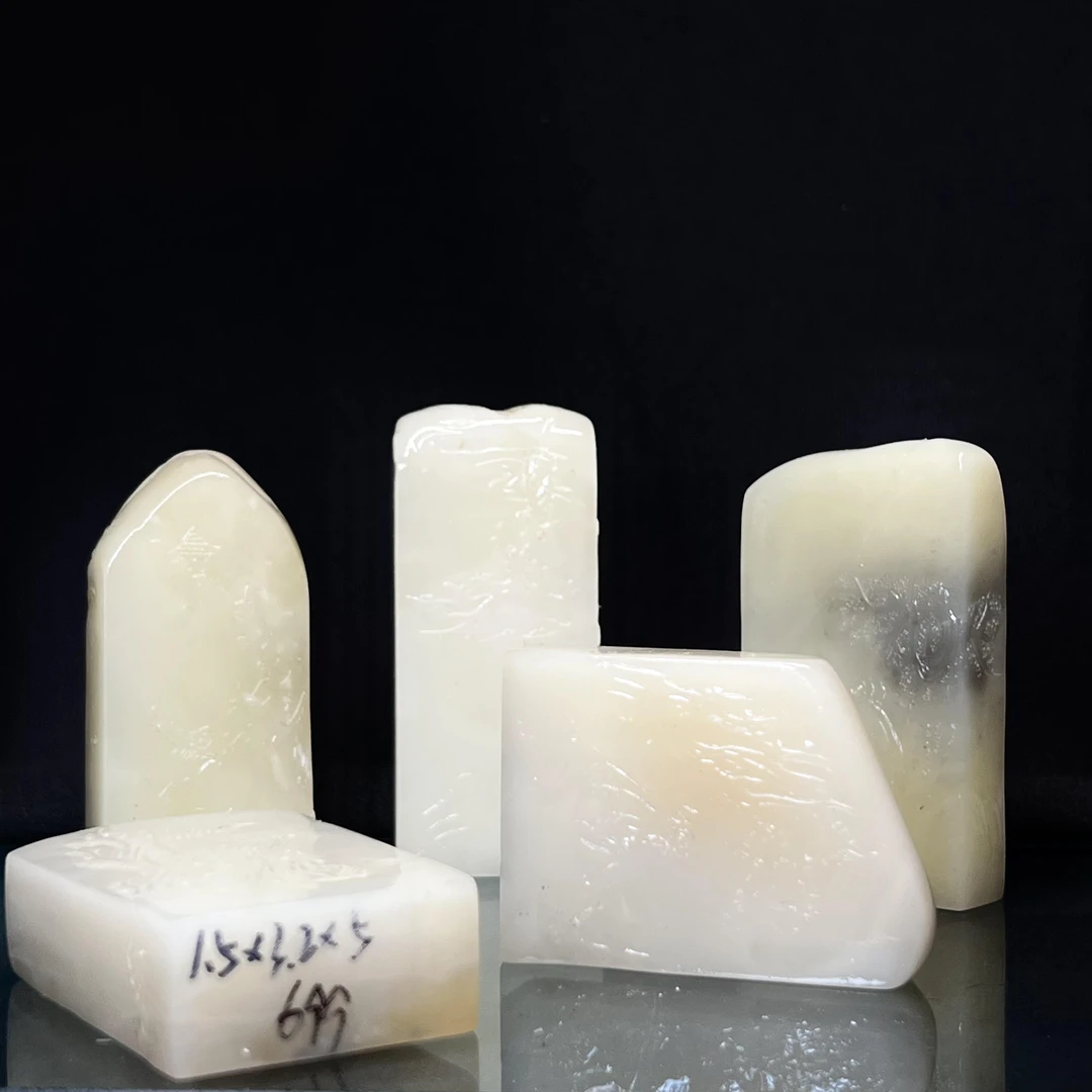 一心印社 单枚 寿山 芙蓉闲章扁章 1.5*3*5CM左右 书法引首章