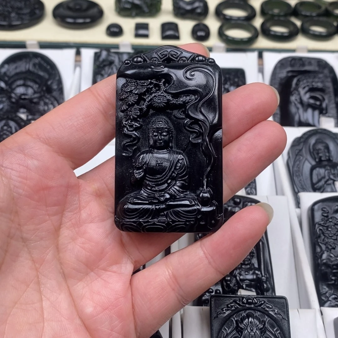 蛇纹石玉未镶嵌吊坠(不含链)