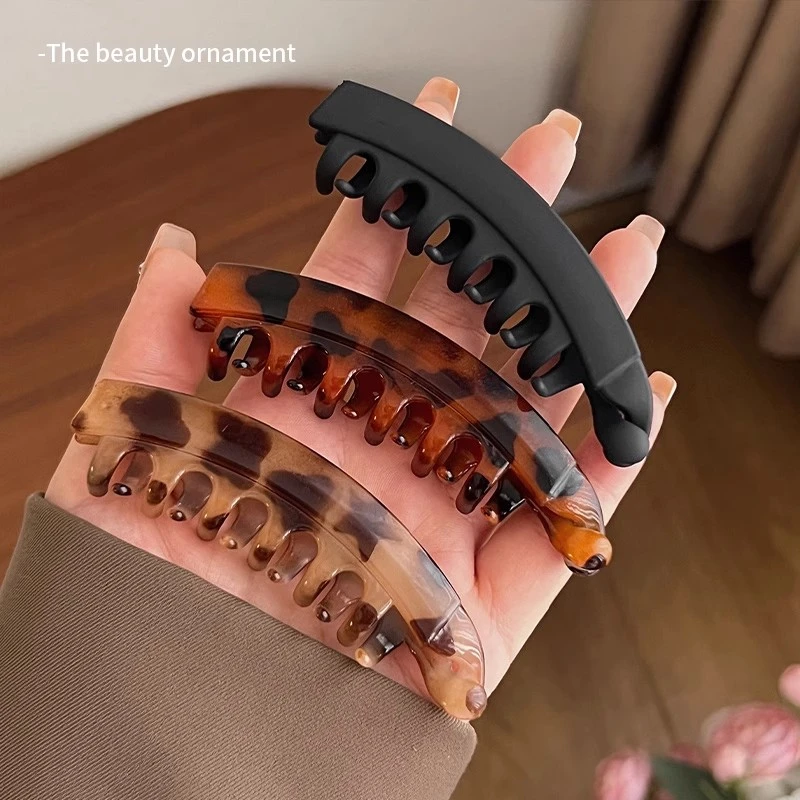 高马尾大号香蕉后脑勺夹子发卡鲨鱼夹同款发饰竖夹香蕉夹推荐发夹