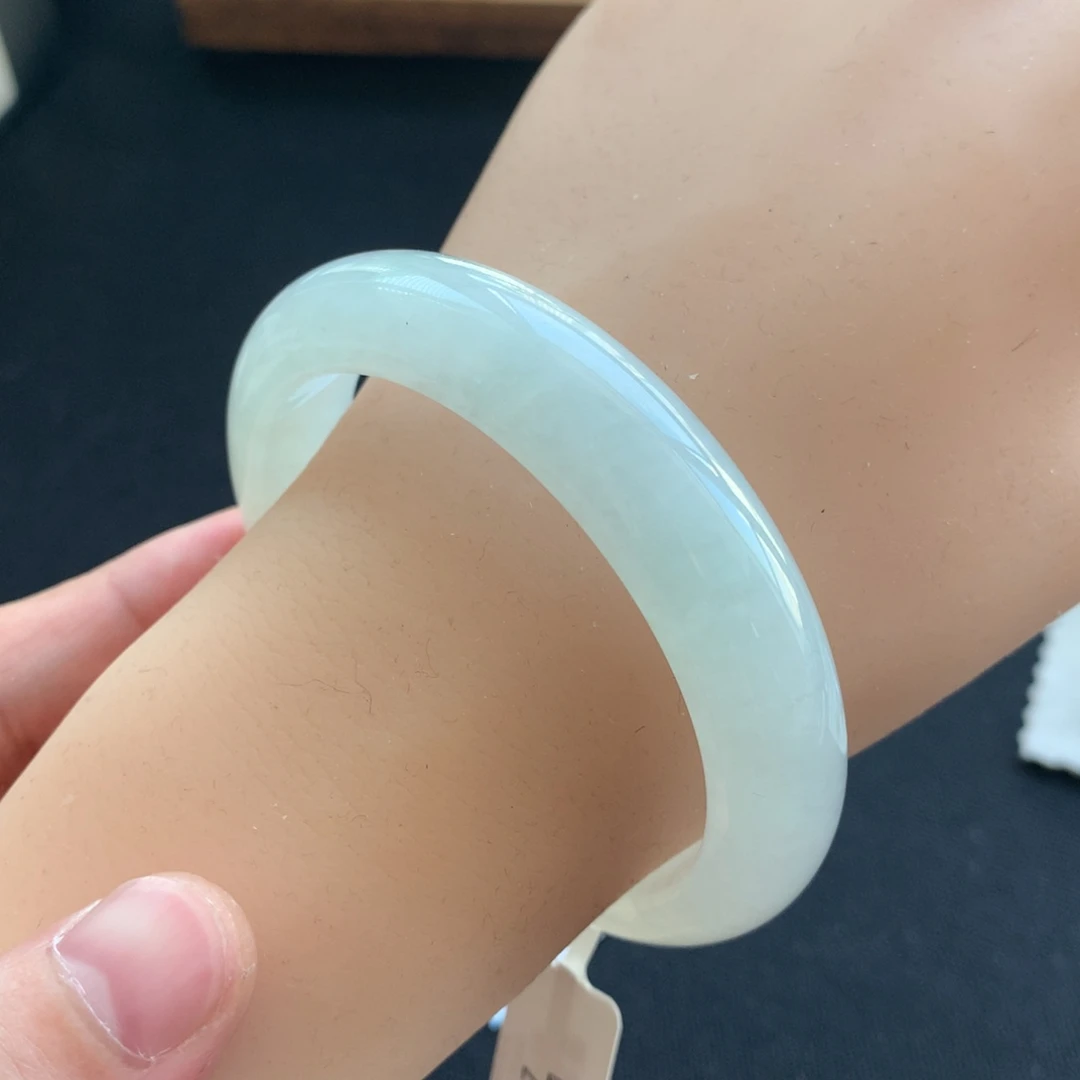 翡翠未镶嵌手镯3号55正