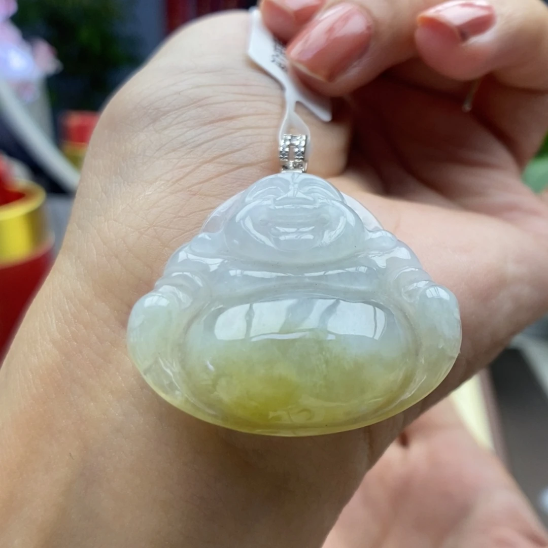翡翠银S925镶嵌颈饰吊坠35