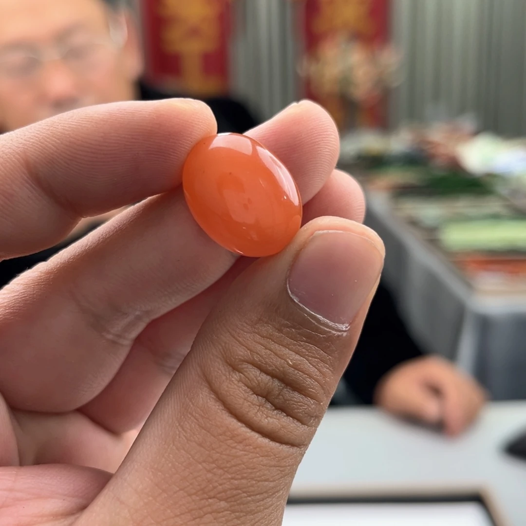 南红玛瑙颈饰未镶嵌保山南红樱桃红蛋面多样性发货（拍一发一）