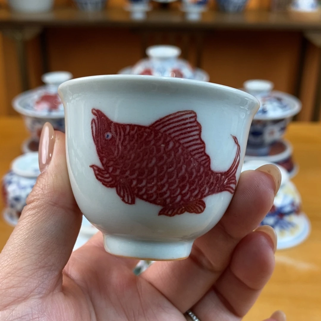 手绘现代茶具非古董