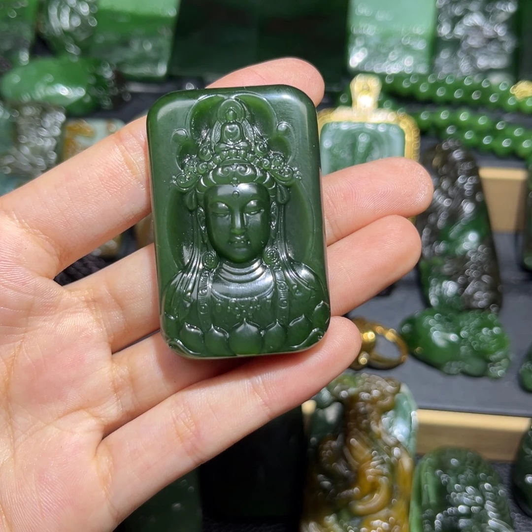 和田玉（碧玉）未镶嵌挂件