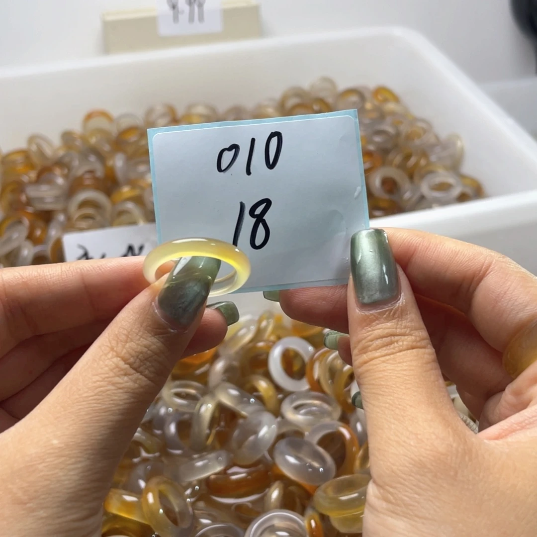 玛瑙/玉髓戒指合金010