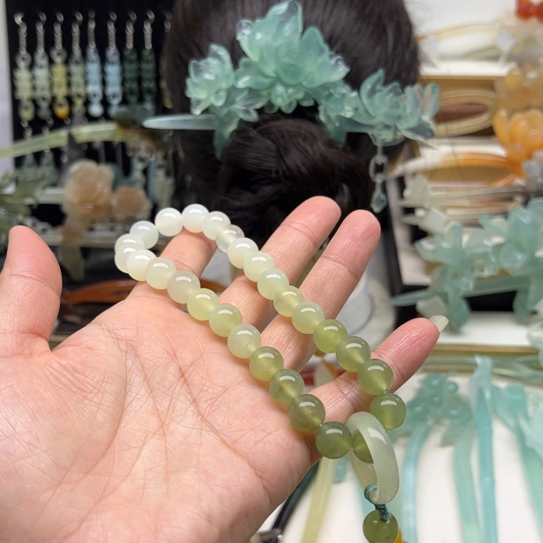 蛇纹石玉未镶嵌发簪
