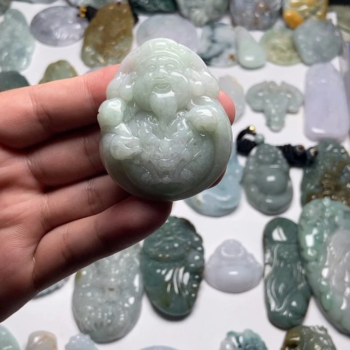 颈饰未镶嵌翡翠财爷72