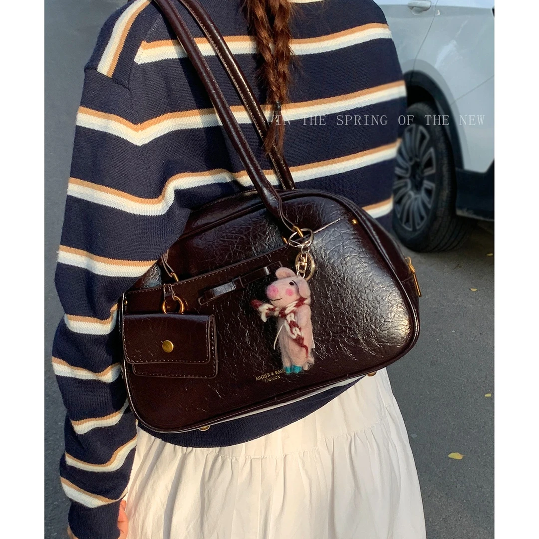 腋下包包女款爆款2025新款秋冬复古时尚单肩包韩系百搭通勤手提包