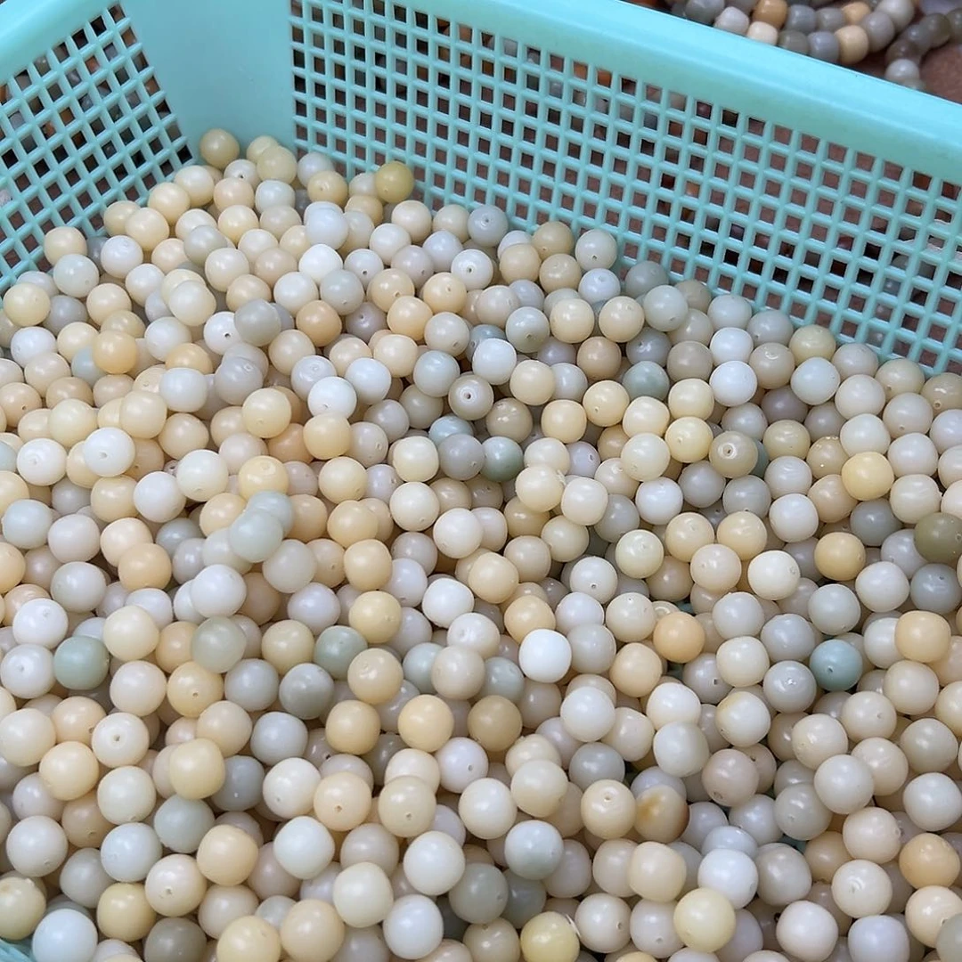 菩提根/象牙果手串12毛胚散珠120颗有瑕0614