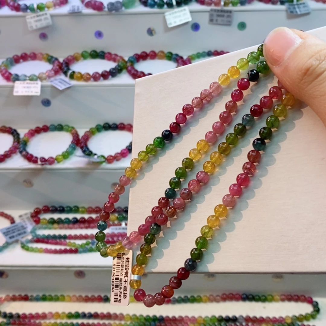 未镶嵌手串碧玺多样性发一条