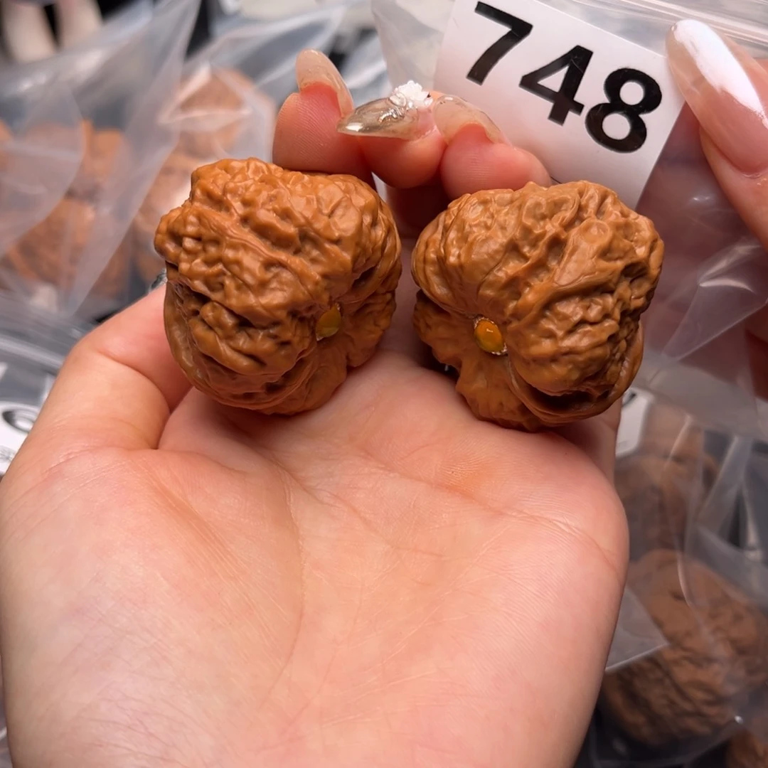 文玩核桃吊坠镶嵌40肚43