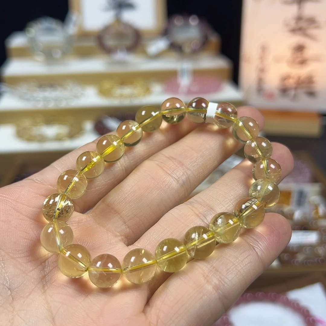 未镶嵌手链水晶黄水晶